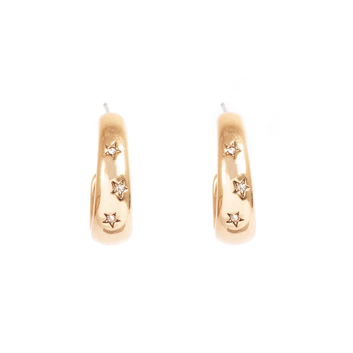 A & C OSLO - Medium Astro Gold Earrings