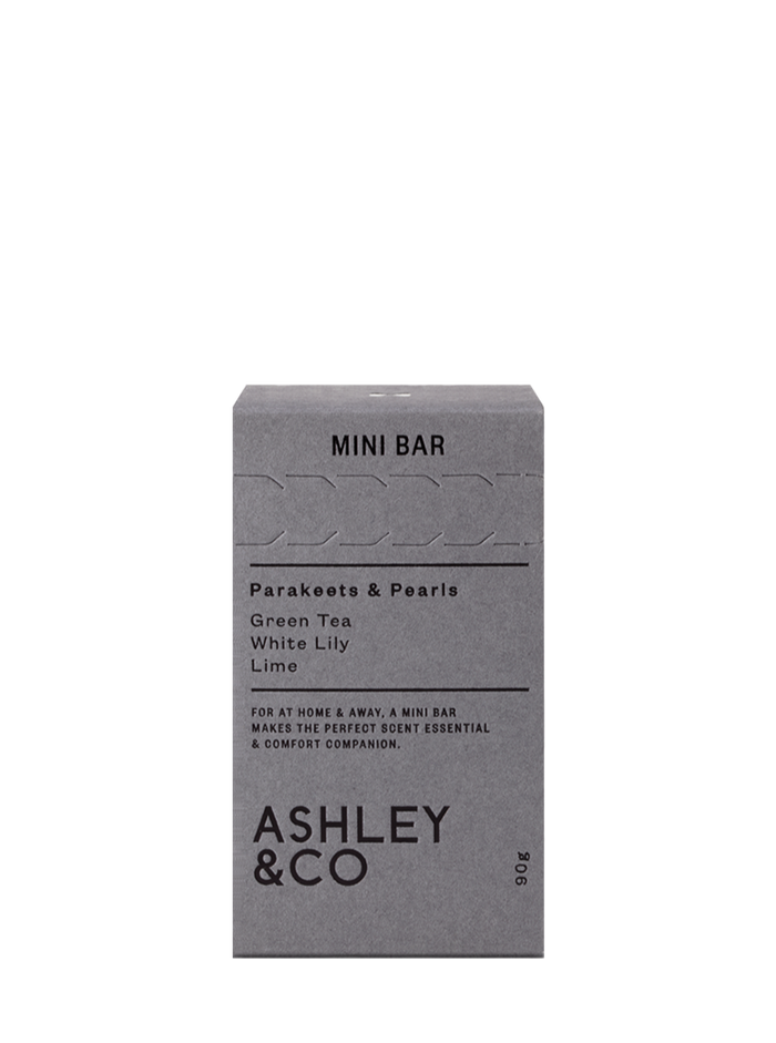 ASHLEY & CO Mini Bar - Parakeets & Pearls - DiSTiNCT