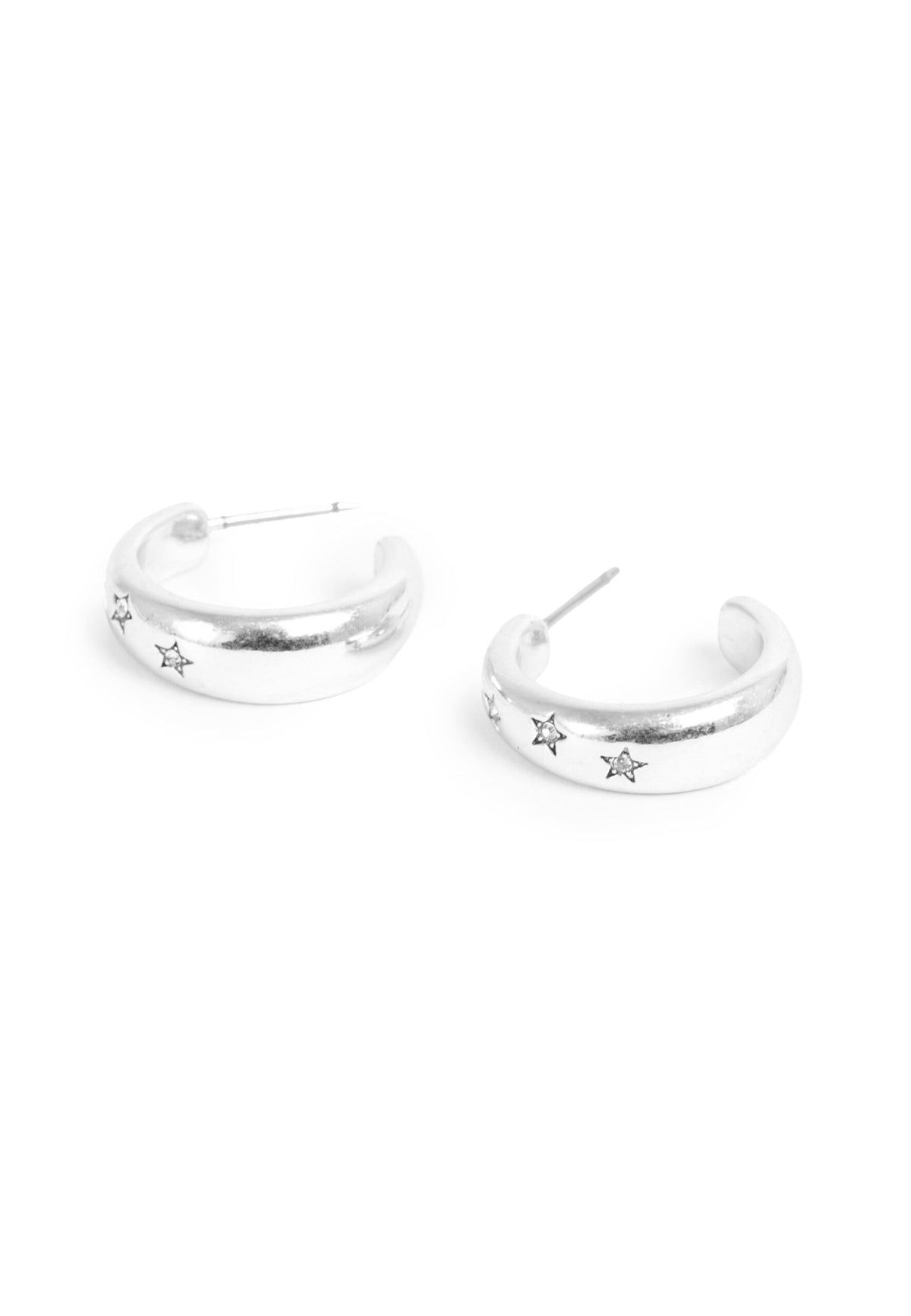 A & C OSLO - Medium Astro Silver Earrings