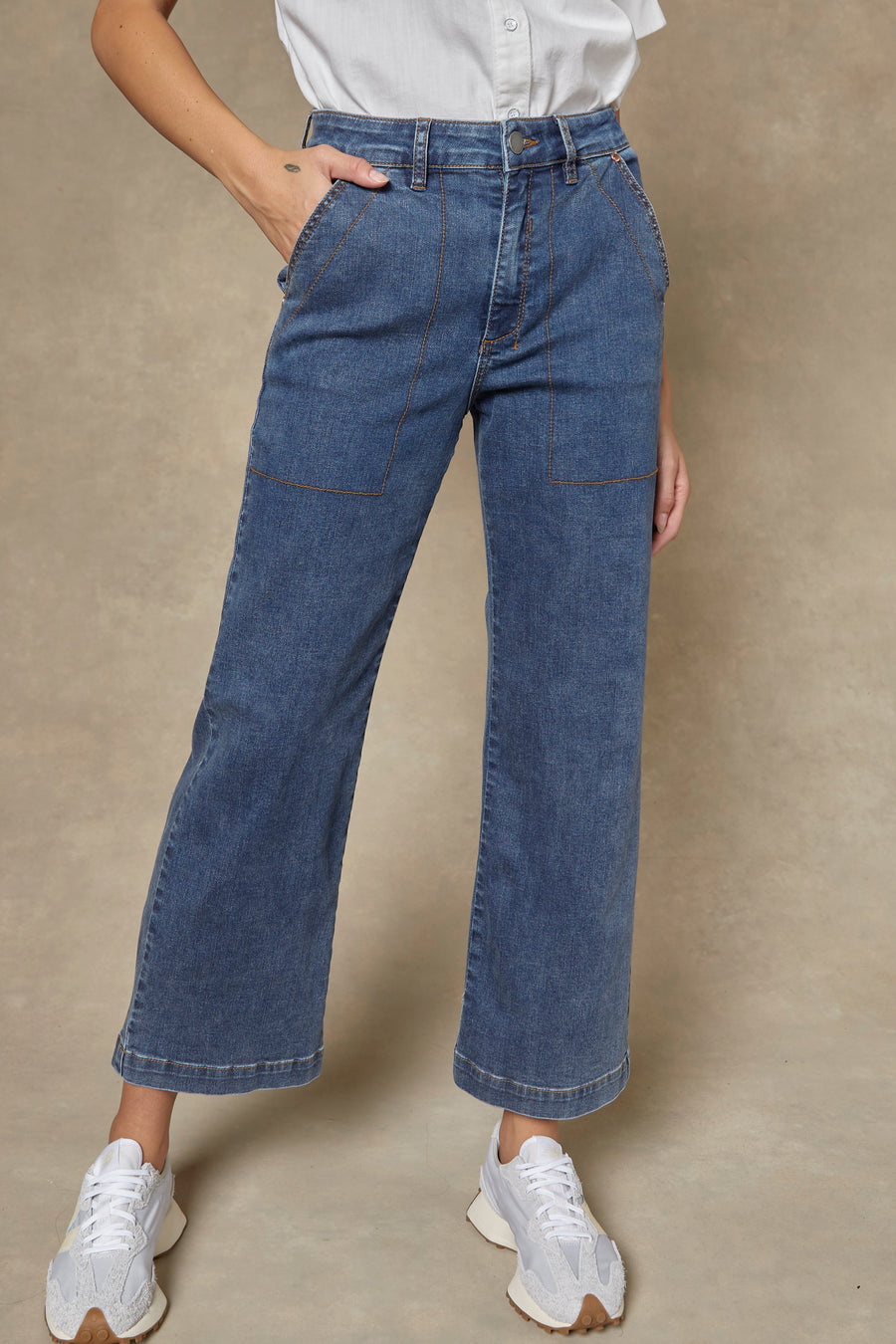 DRICOPER - Cody Kick Flare Rodeo Blue Trousers