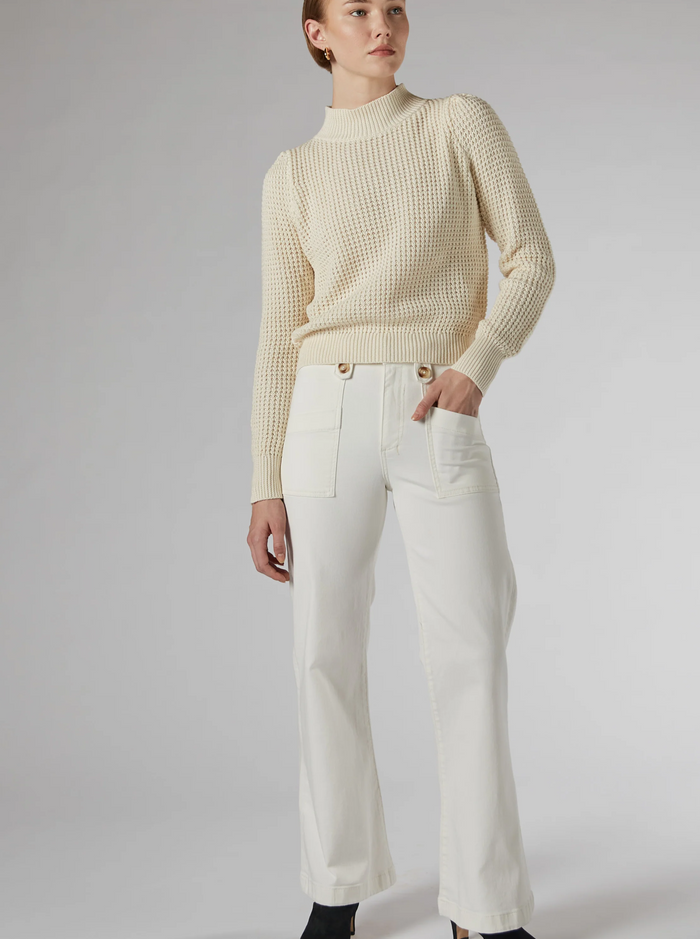 DRICOPER - Piper Wide Leg Pant - Ivory - DiSTiNCT