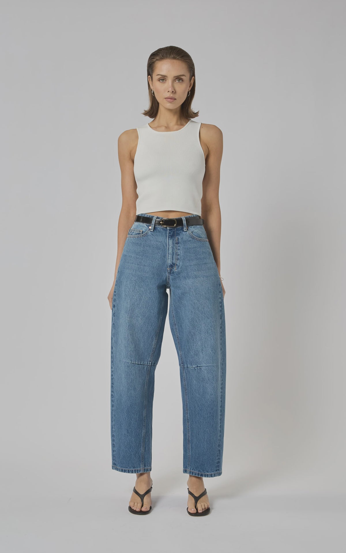 DRICOPER- Zella Barrel Jean - Rodeo Blue