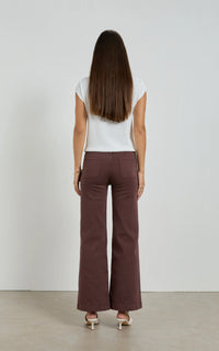DRICOPER - Indy High Rise Wide Leg Jenas - French Roast