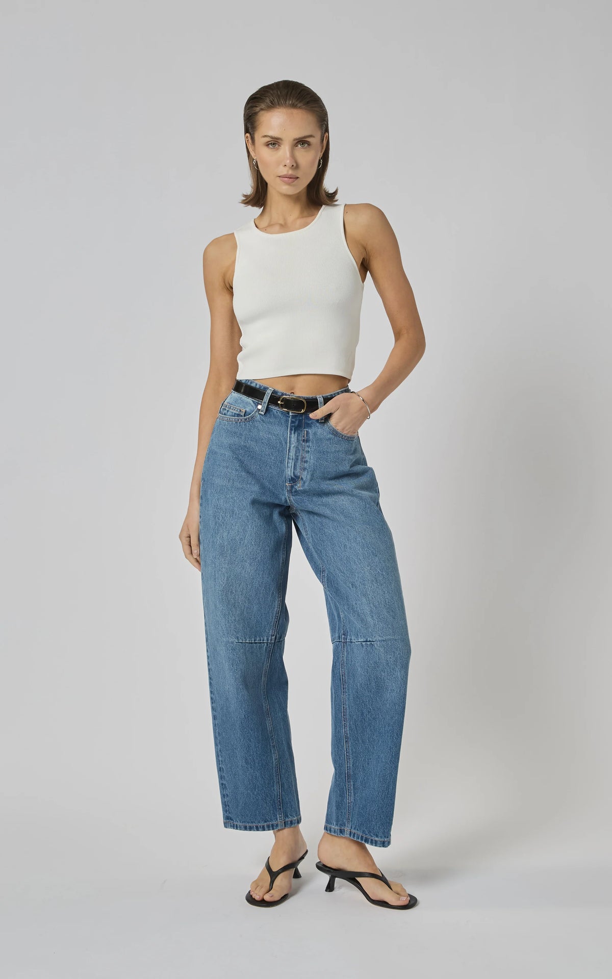 DRICOPER- Zella Barrel Jean - Rodeo Blue