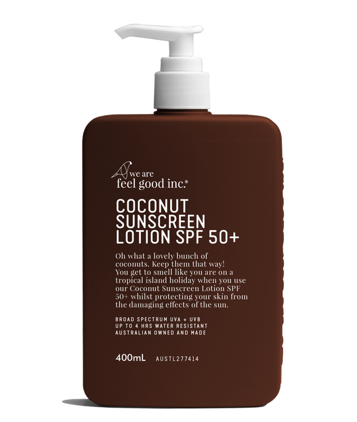 FEELGOOD - Coconut Sunscreen Lotion SP50+ 400ML - DiSTiNCT