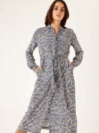 GARCIA - Navy Peony Dress - DiSTiNCT