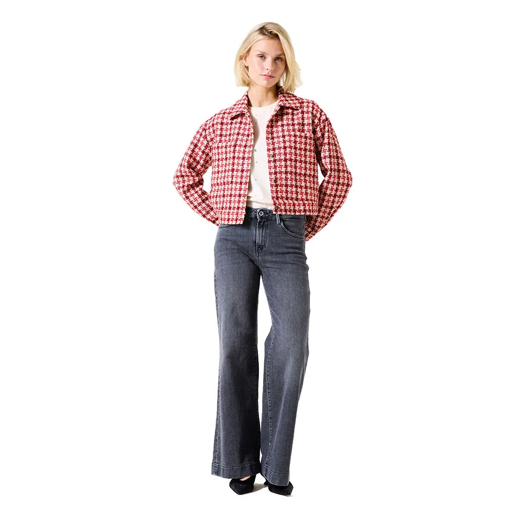 GARCIA - Checked Jacket - True Red