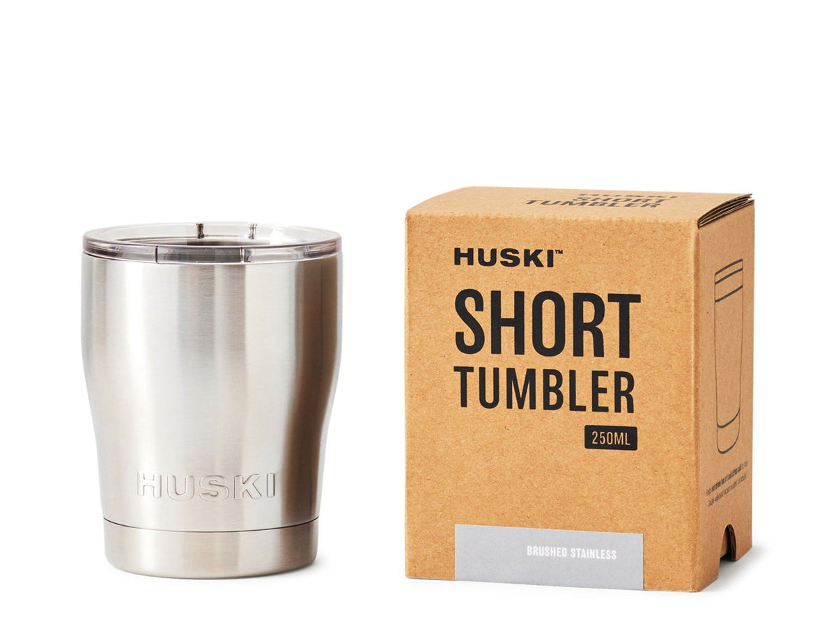HUSKI - Short Tumbler - Brushed Stainless - DiSTiNCT