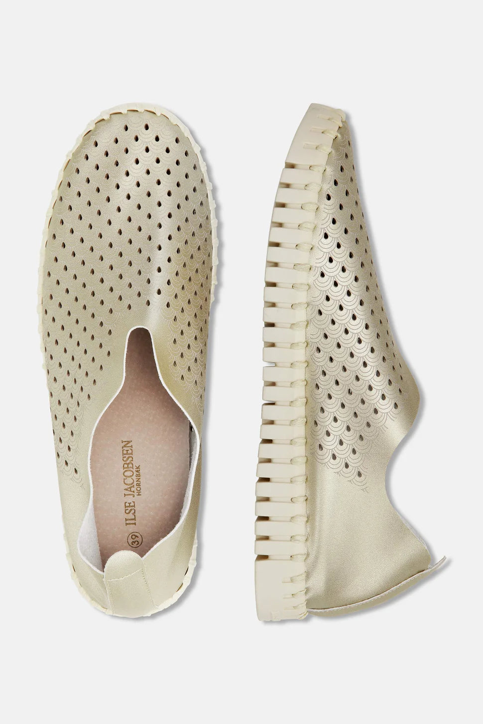 ILSE JACOBSEN - Metalic Slip on - Platin