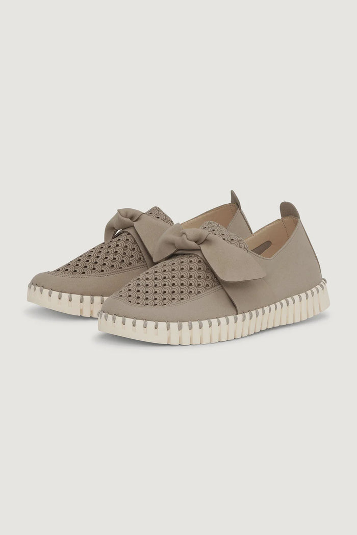 ILSE JACOBSEN - Microfiber Loafer - Coriander / Pearled Ivory