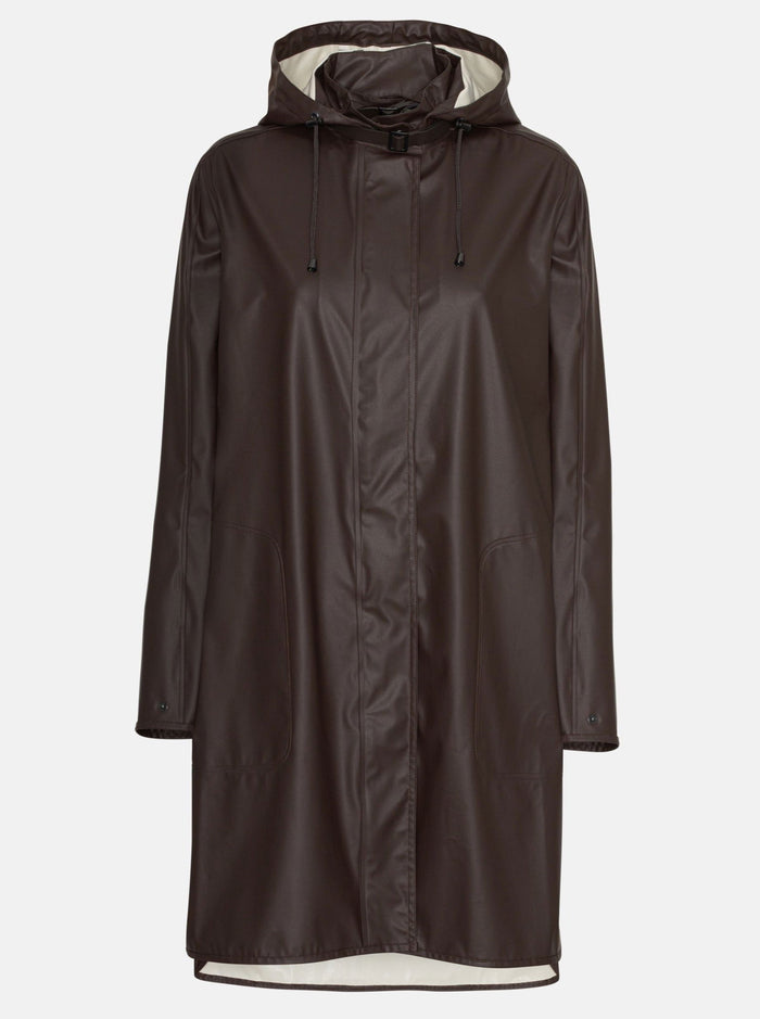 ILSE JACOBSEN - RAIN71 Light Detachable Hood Coat - Ganache - DiSTiNCT