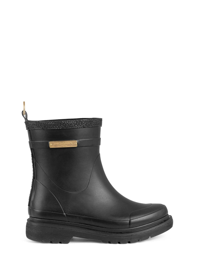 ILSE JACOBSEN - Short Detailed Gumboot - Black - DiSTiNCT