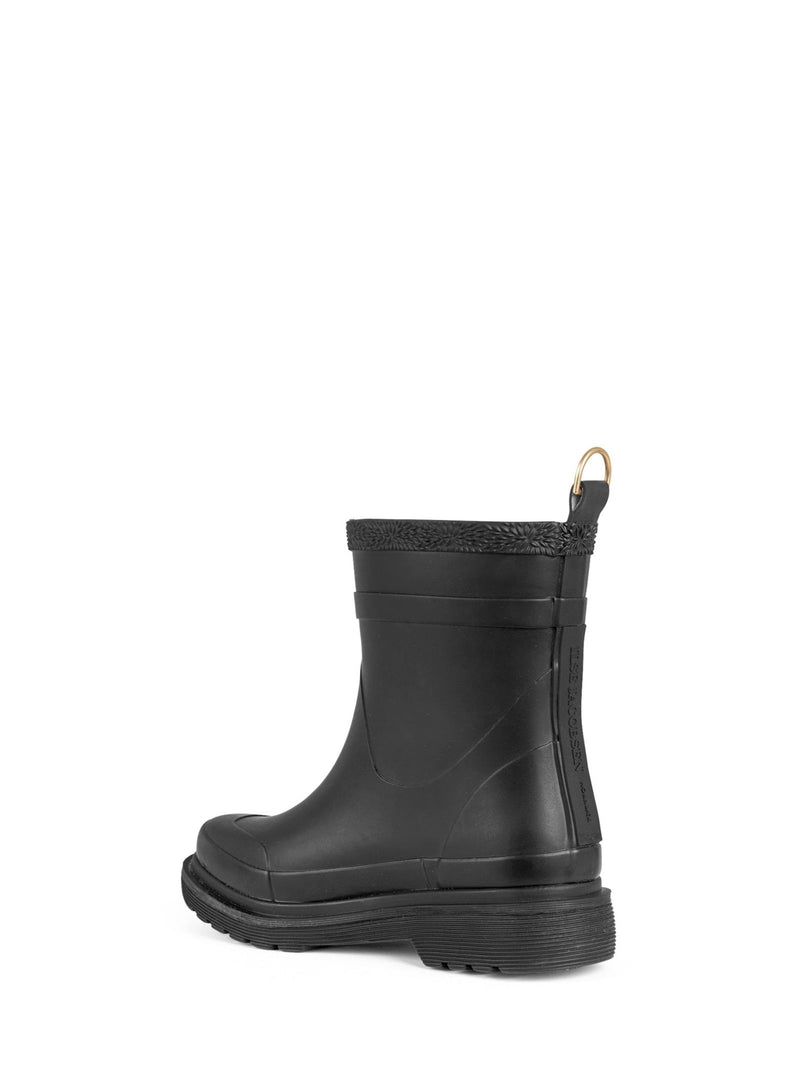 ILSE JACOBSEN - Short Detailed Gumboot - Black - DiSTiNCT