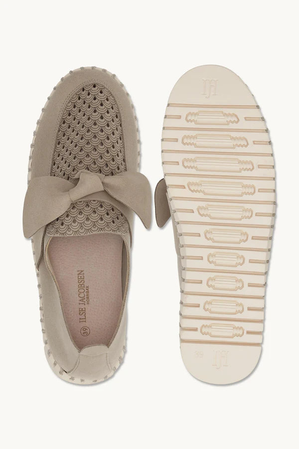 ILSE JACOBSEN - Microfiber Loafer - Coriander / Pearled Ivory