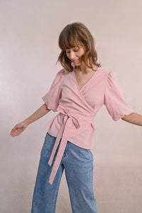 MOLLY BRACKEN - Ladies Woven Top - Pink