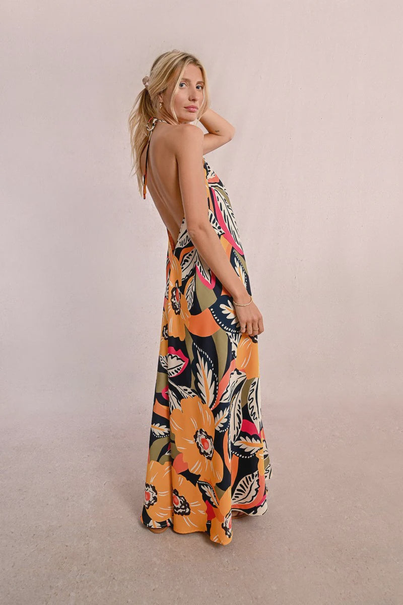 MOLLY BRACKEN - Ladies Woven Dress - Mango Yellow Jane