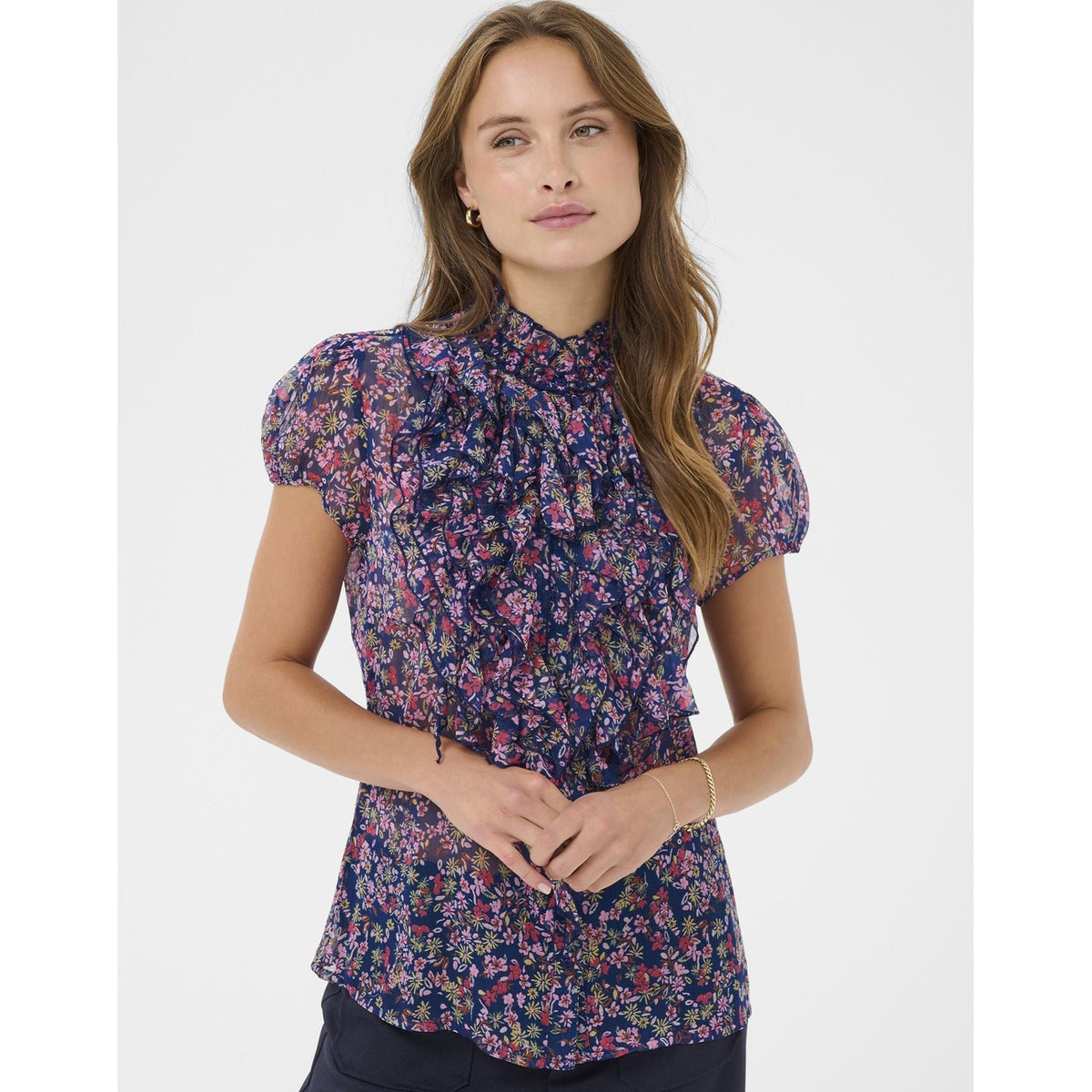 SAINT TROPEZ - Lilja Peony Bloom - Navy