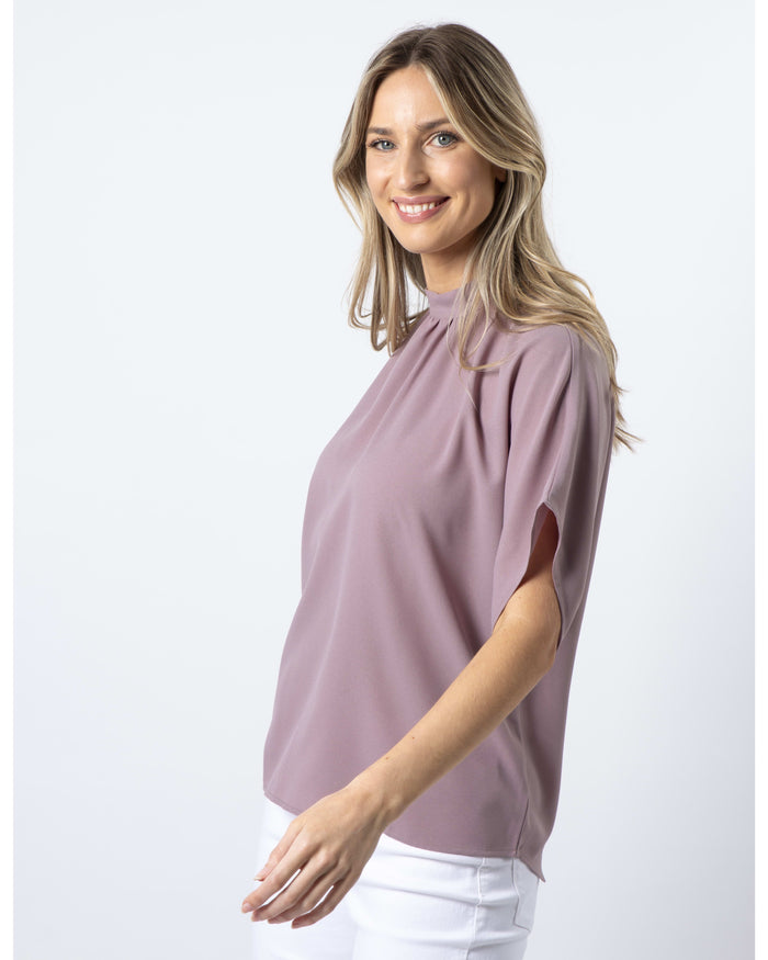 STELLA + GEMMA - Giovana Blouse Iced Plum