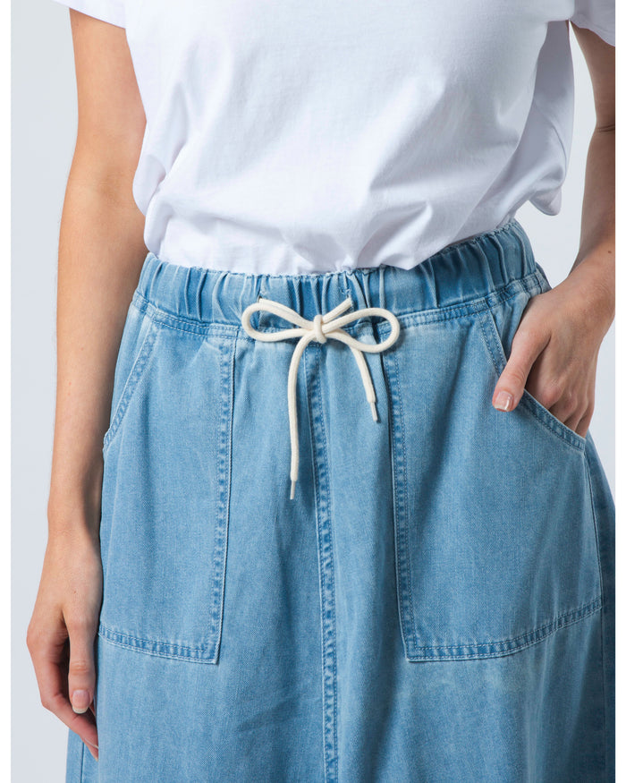 STELLA + GEMMA - Ingrid Skirt - Light Blue Wash