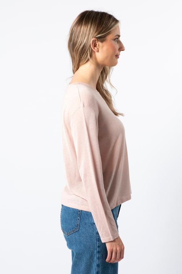 STELLA + GEMMA - Shimmer Top Rose