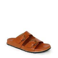 KATHRYN WILSON - Carys Slide - Walnut Calf
