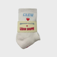 LE BON SHOPPE - Embroidered Crew - Vanilla
