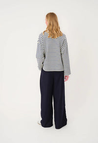 LOLLYS LAUNDRY - Demi LS Sweatshirt - Dark Blue