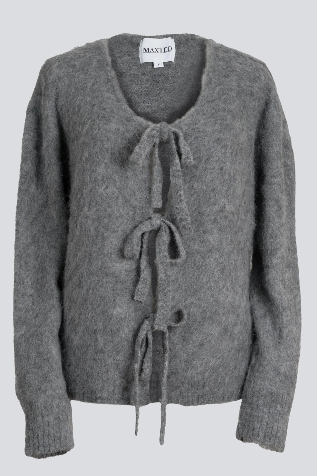 MAXTED - Bow Cardigan - Charcoal