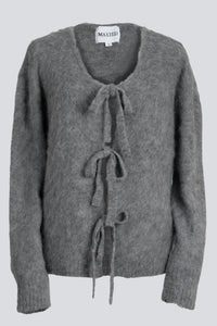 MAXTED - Bow Cardigan - Charcoal