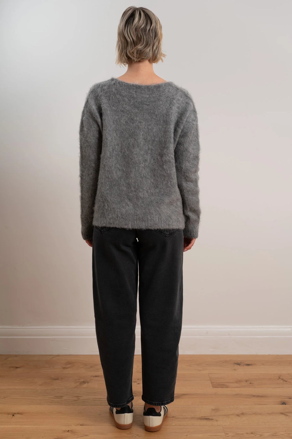 MAXTED - Bow Cardigan - Charcoal