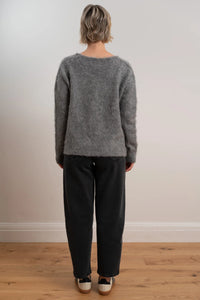 MAXTED - Bow Cardigan - Charcoal