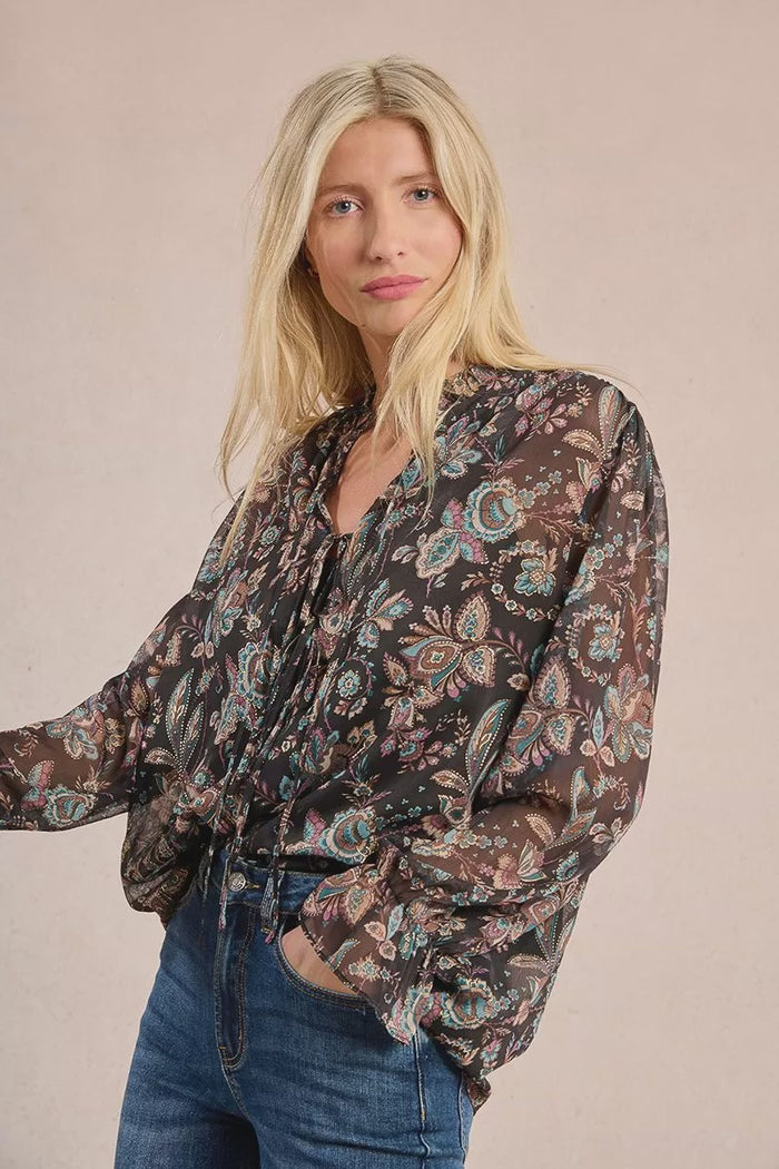 MOLLY BRACKEN - Black Amalia Blouse