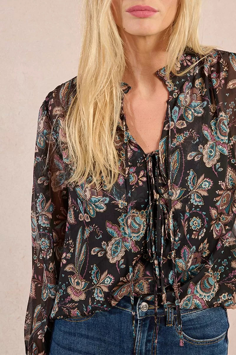 MOLLY BRACKEN - Black Amalia Blouse