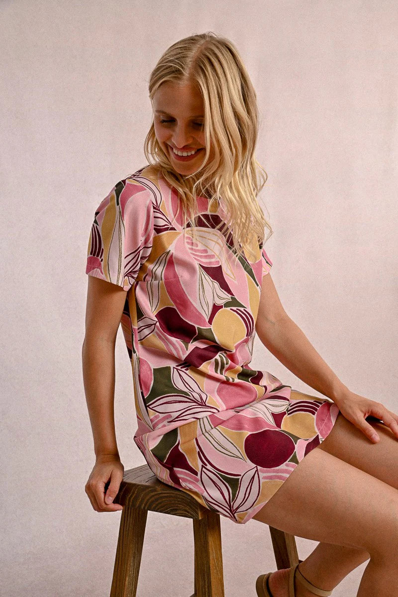 MOLLY BRACKEN - Ladies Woven Dress - Light Pink Deepa