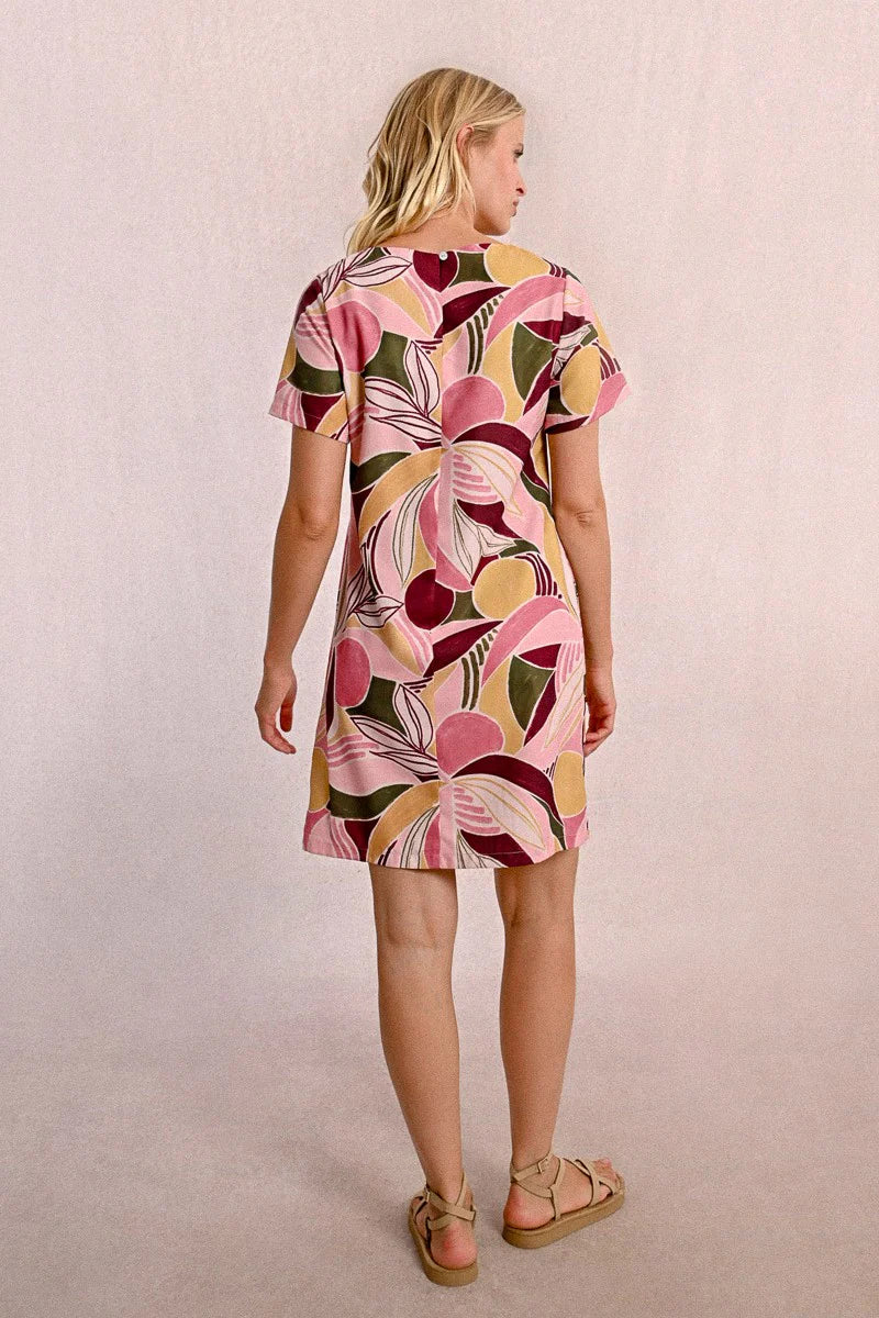 MOLLY BRACKEN - Ladies Woven Dress - Light Pink Deepa