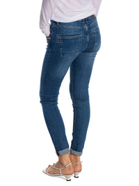 MOS MOSH - Naomi Ricamo Jeans - Mid Blue
