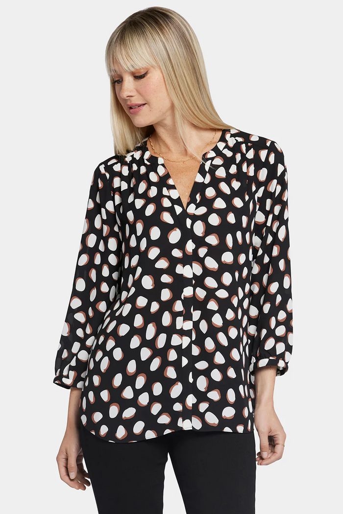 NYDJ - Pintuck Blouse - Matilda Dot