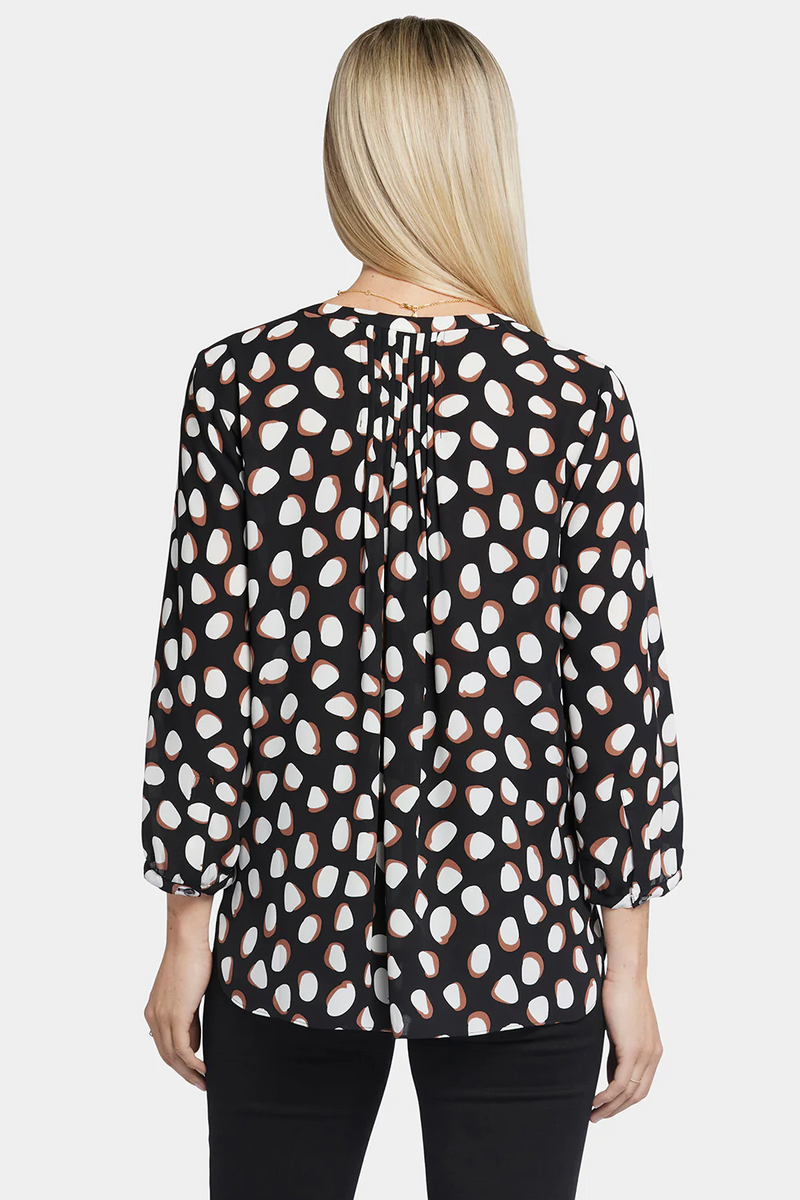 NYDJ - Pintuck Blouse - Matilda Dot