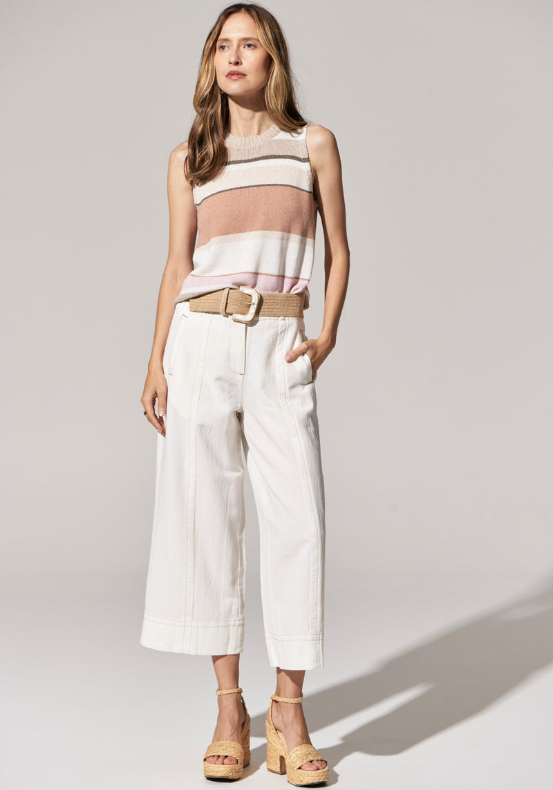 POL - Estel Stripe Knit Tank Pink Multi