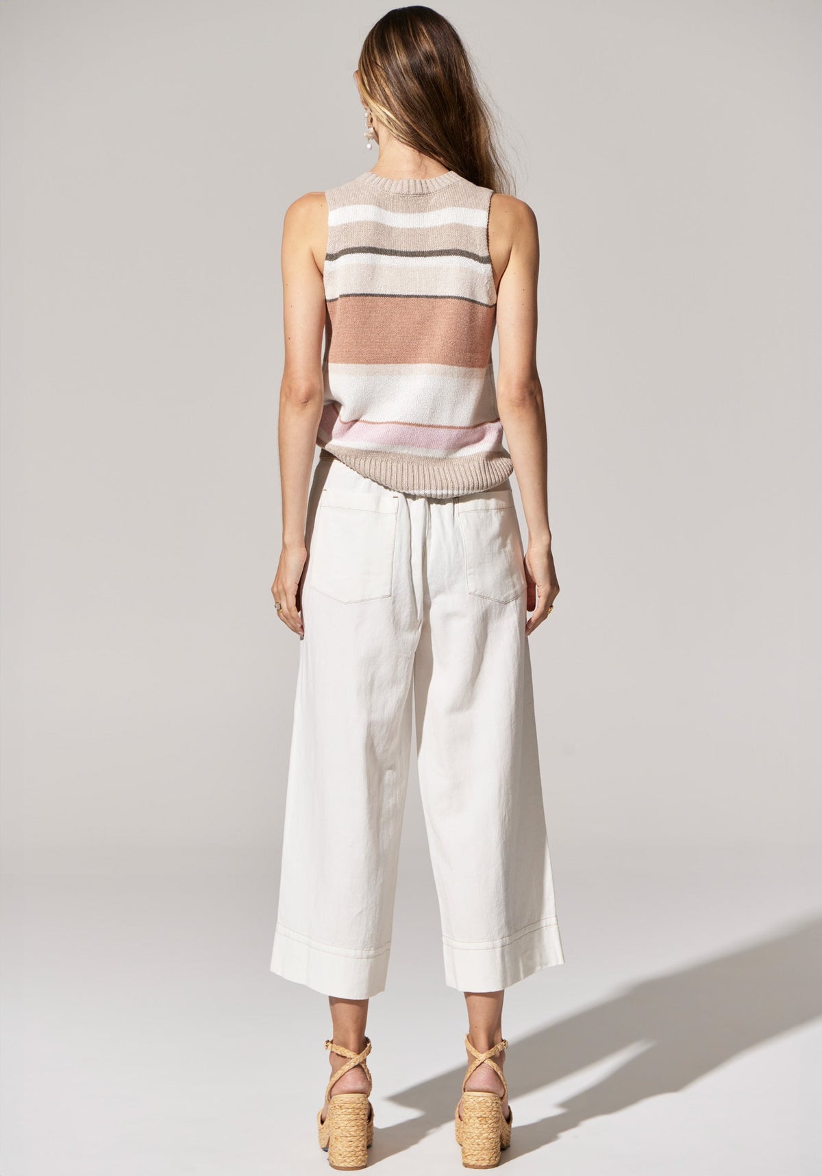 POL - Estel Stripe Knit Tank Pink Multi