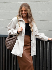 STELLA + GEMMA - Josie Skirt - Mocha - DiSTiNCT