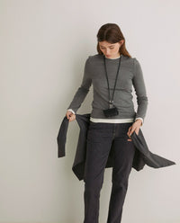 YERSE - T-Shirt Double Garment - Gris