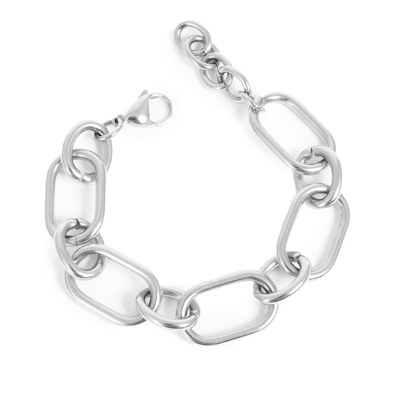 A & C OSLO - Heavy Chain Bracelet Steel