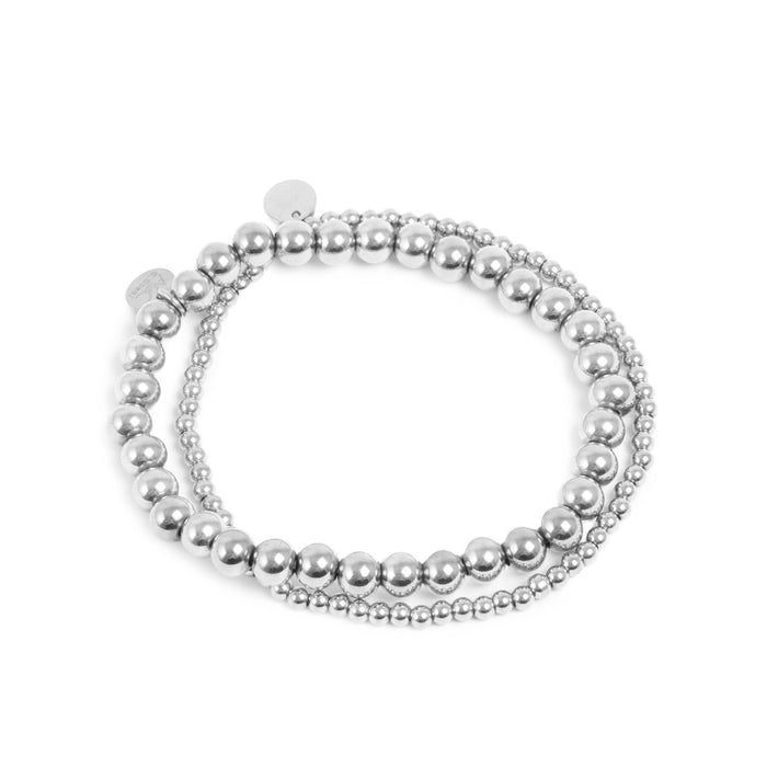 A & C OSLO - Pure Steel - Bead Bracelet Silver