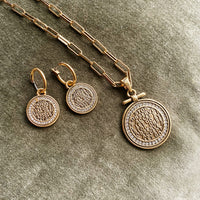 A & C OSLO - Coins of Relief Earrings Gold