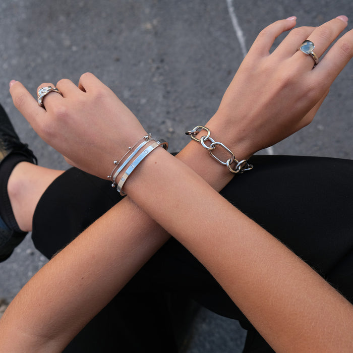 A & C OSLO - Heavy Chain Bracelet Steel