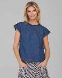 BOOM SHANKAR - Leaf Top - Dark Denim