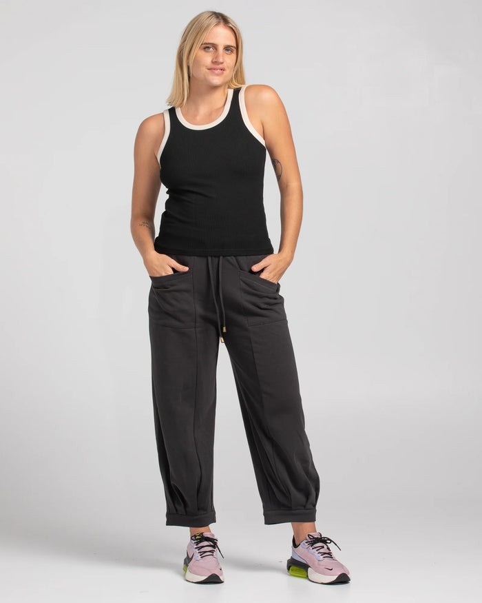 BOOM SHANKAR - Bellissimo Tank - Black/Ecru