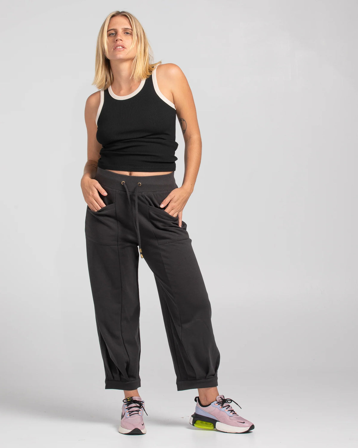 BOOM SHANKAR - Bellissimo Tank - Black/Ecru