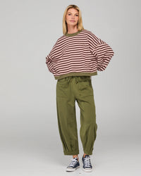 BOOM SHANKAR - Guru Sweater - Dusty Pink Stripe